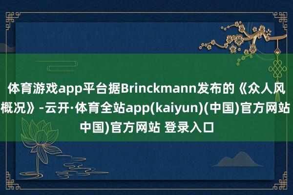 体育游戏app平台据Brinckmann发布的《众人风电供应链概况》-云开·体育全站app(kaiyun)(中国)官方网站 登录入口