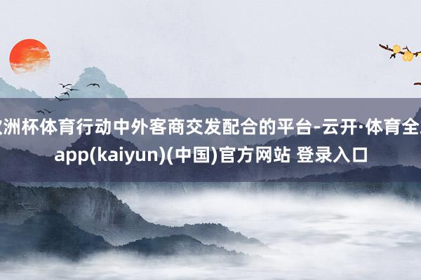 欧洲杯体育行动中外客商交发配合的平台-云开·体育全站app(kaiyun)(中国)官方网站 登录入口