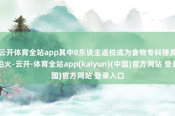 云开体育全站app其中8东谈主返校成为食物专科锤真金不怕火-云开·体育全站app(kaiyun)(中国)官方网站 登录入口