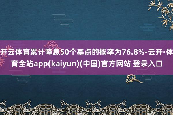 开云体育累计降息50个基点的概率为76.8%-云开·体育全站app(kaiyun)(中国)官方网站 登录入口